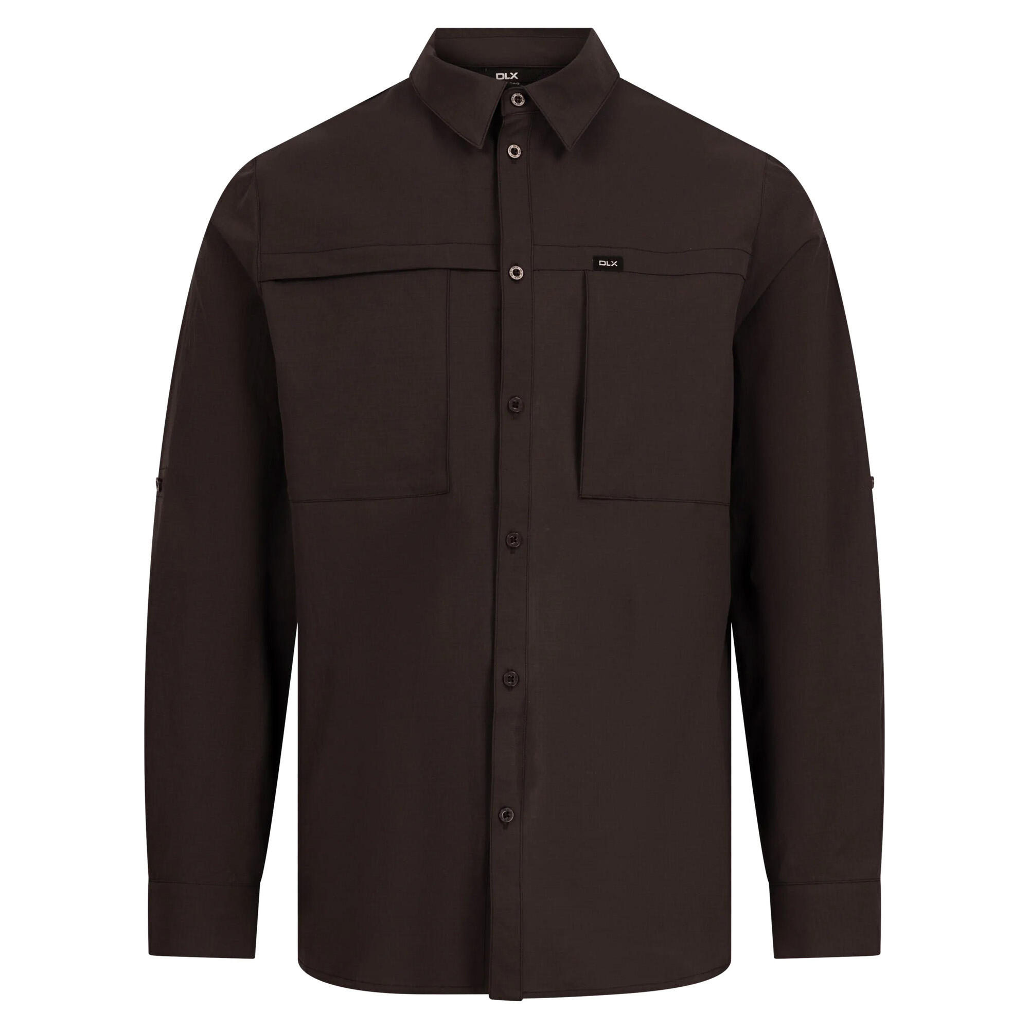 Mens Santiago DLX Shirt (Dark Grey) 2/5
