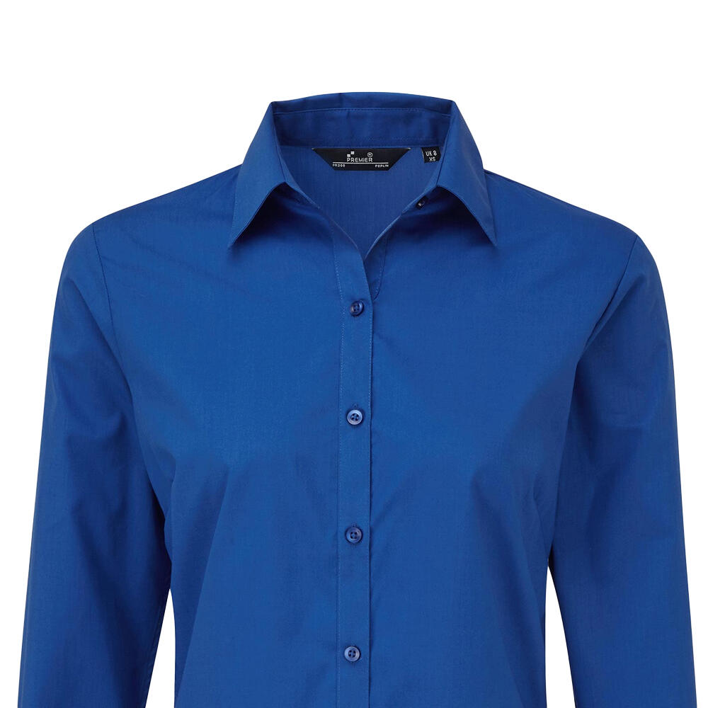 Camicia Manica Lunga Donna Premier Blu Reale 3/4