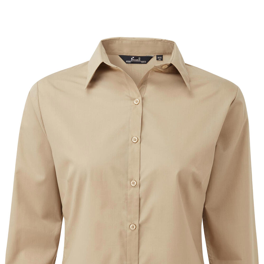 Camicia Manica Lunga Donna Premier Kaki 3/4