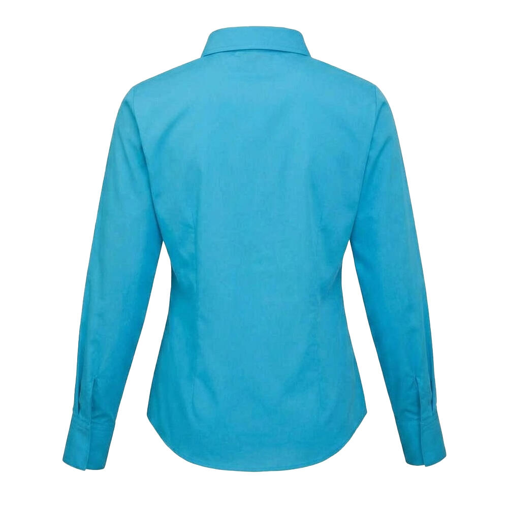 Camicia Manica Lunga Donna Premier Turchese 2/4