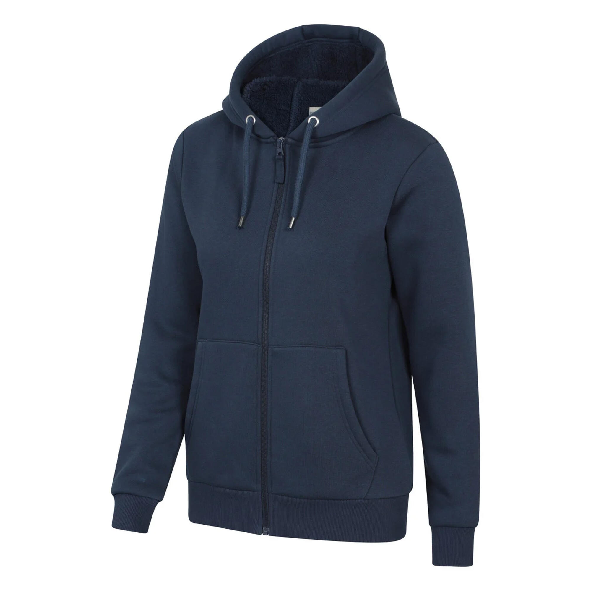 Felpa Con Cappuccio E Zip Intera Foderata In Sherpa Donna Mountain Warehouse 3/4