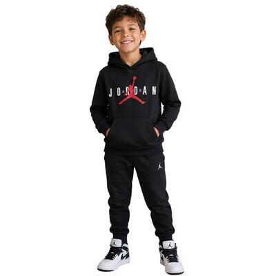 Felpa Con Cappuccio Con Cappuccio Bambini Nike Air Jordan Jumpman Nero