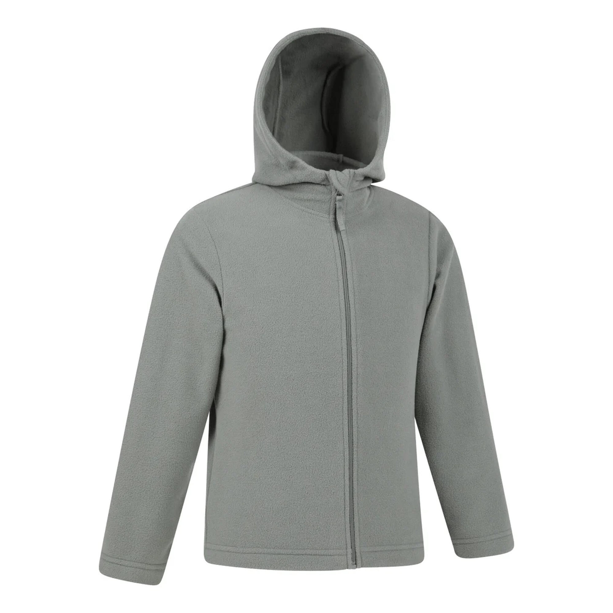 Felpa Con Cappuccio E Zip Intera Bambini Mountain Warehouse Camber Cachi Chiaro 4/4