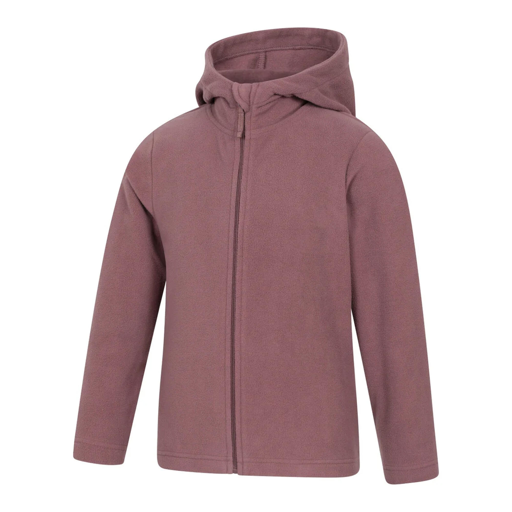 Felpa Con Cappuccio E Zip Intera Bambini Mountain Warehouse Camber Viola 3/4
