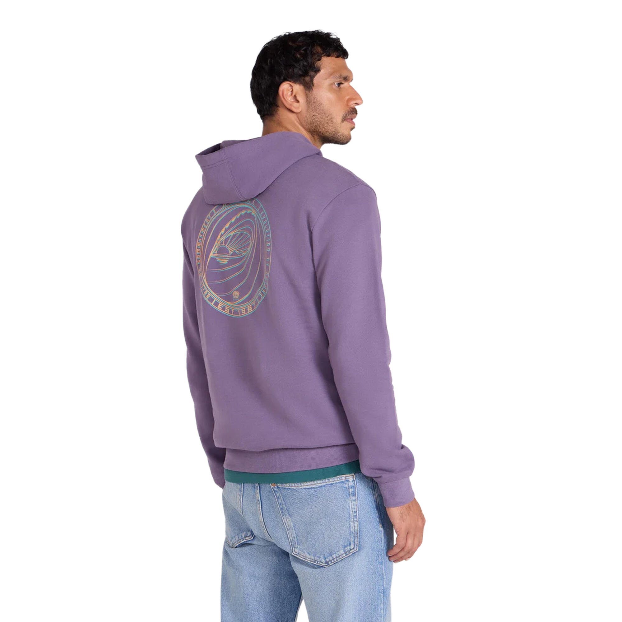 "River" Kapuzenpullover für Herren Violett 3/3