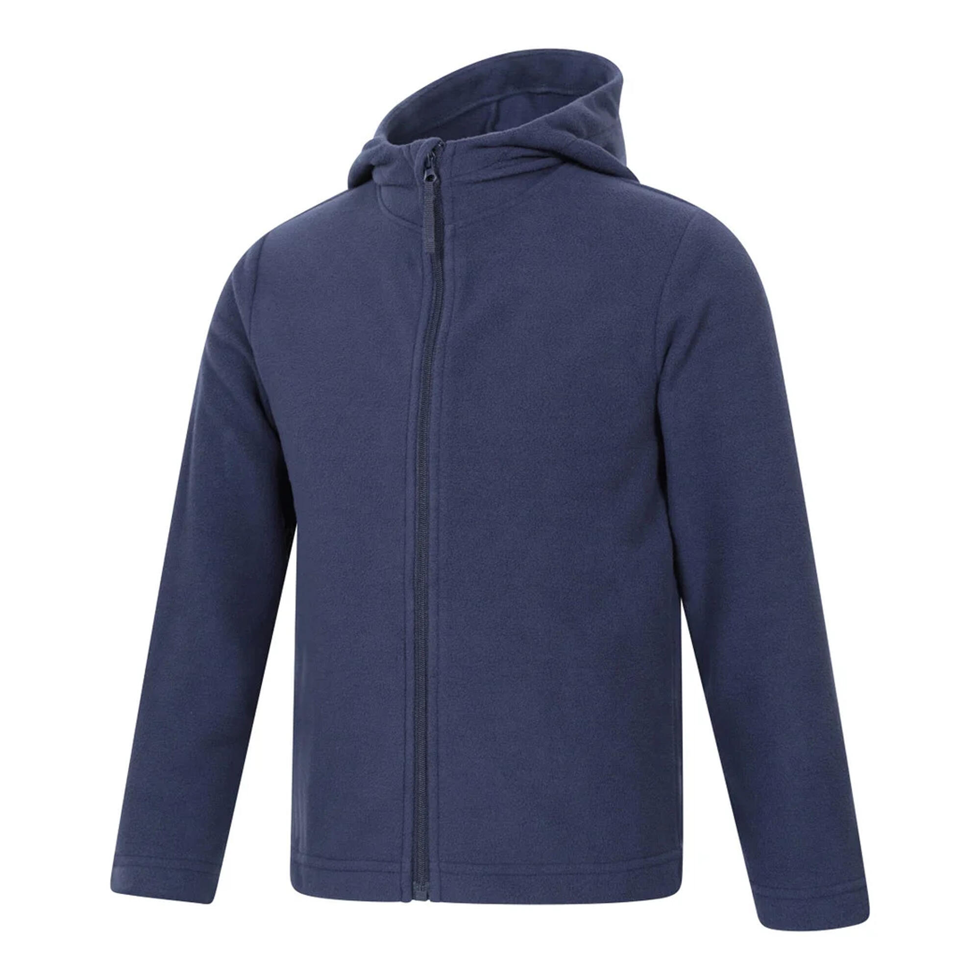 Felpa Con Cappuccio E Zip Intera Bambini Mountain Warehouse Camber Blu Scuro 3/4