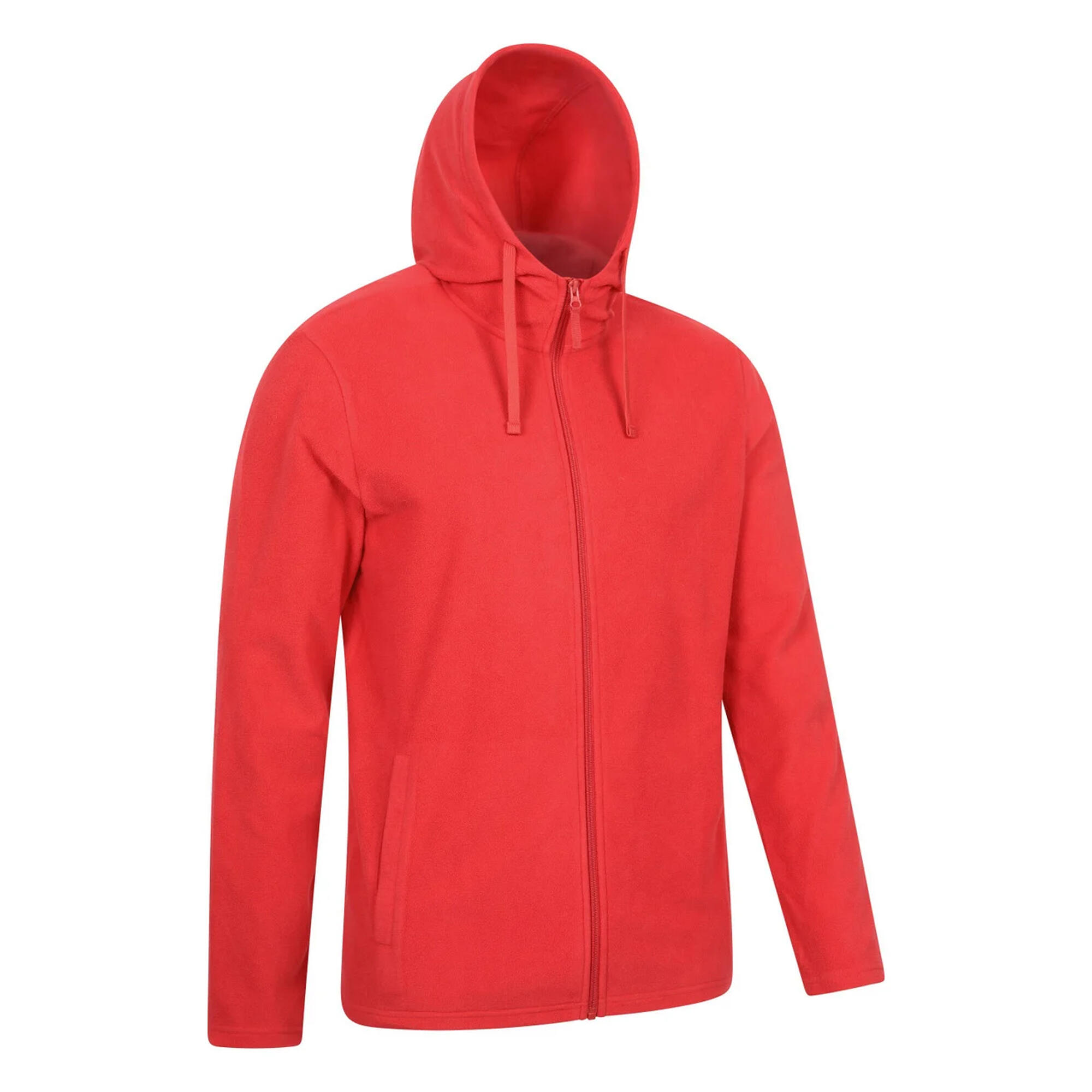 Felpa Con Cappuccio E Zip Intera Uomo Mountain Warehouse Camber Rosso Attivo 4/4