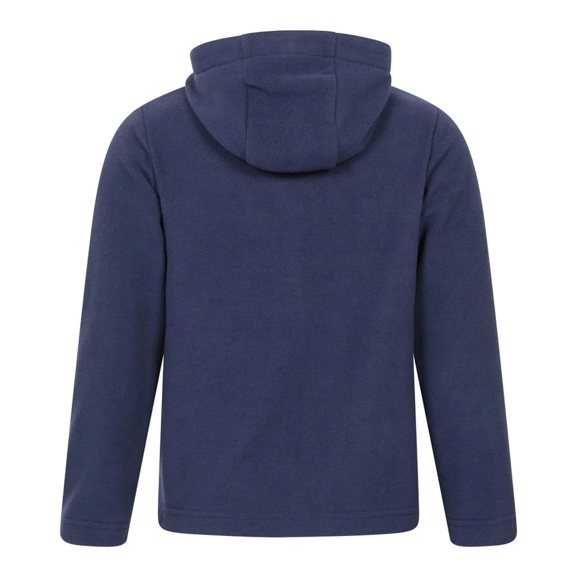 Felpa Con Cappuccio E Zip Intera Bambini Mountain Warehouse Camber Blu Scuro 2/4
