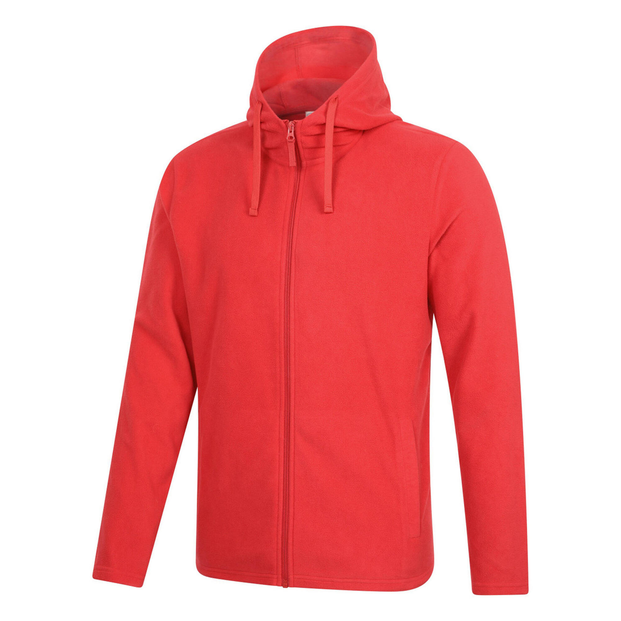 Felpa Con Cappuccio E Zip Intera Uomo Mountain Warehouse Camber Rosso Attivo 3/4