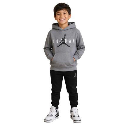 Sweat À Capuche AIR JORDAN JUMPMAN Enfant (Gris Chiné)