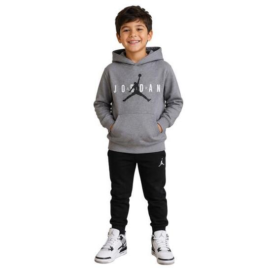 Sweat À Capuche AIR JORDAN JUMPMAN Enfant (Gris Chiné)