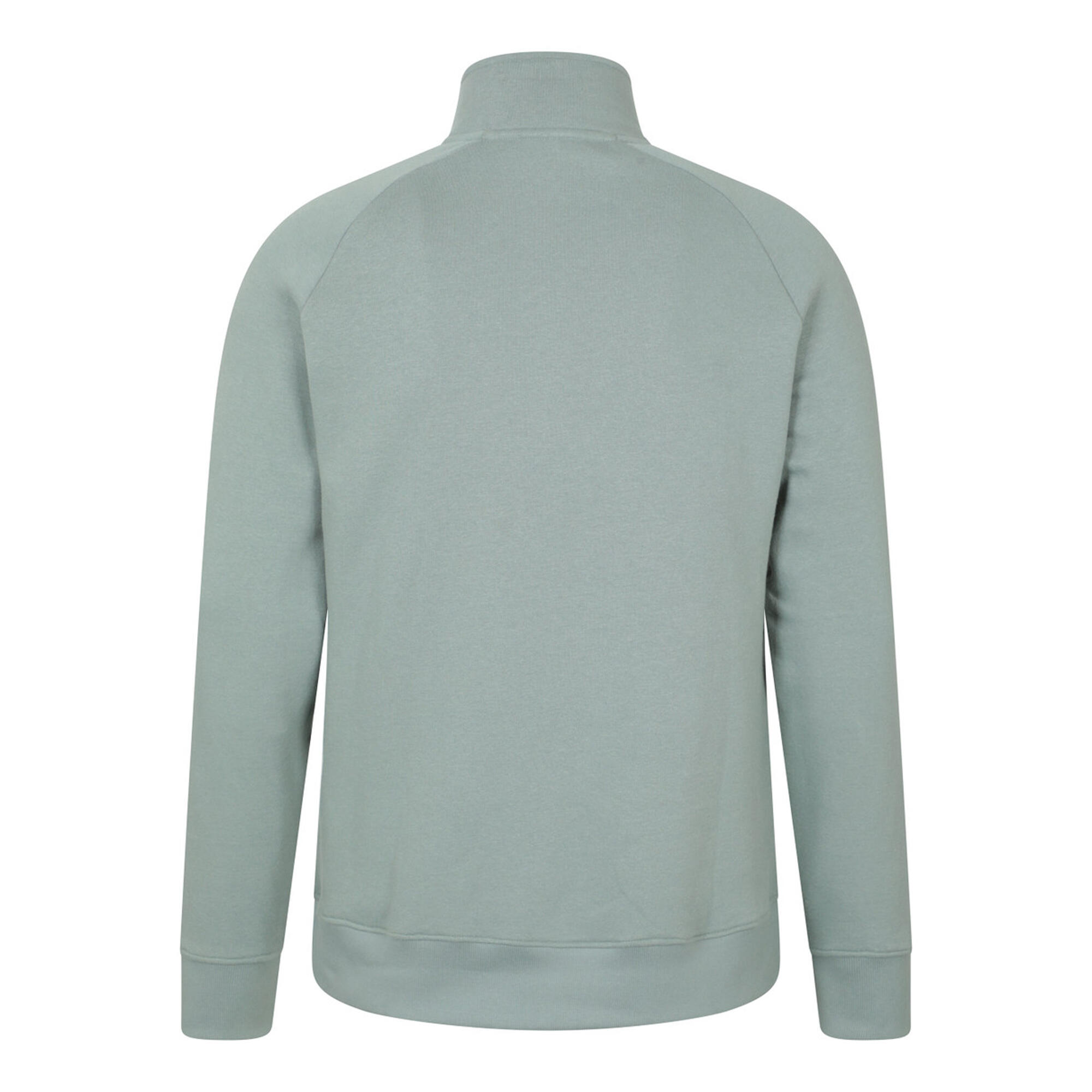 "Bamburgh" Pullover mit halbem Reißverschluss für Herren Blassgrün 2/3