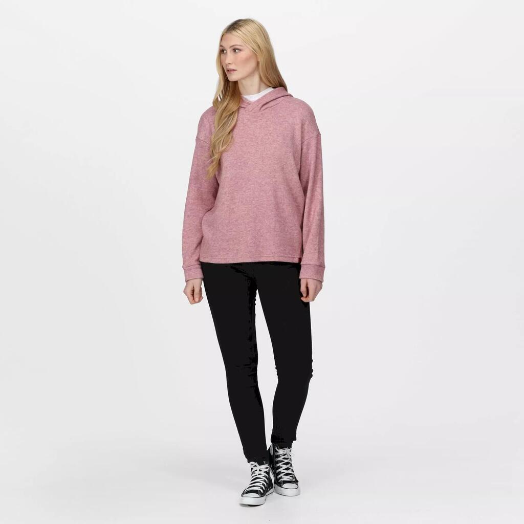 Womens/Ladies Kassidy Marl Hoodie (Cabernet)