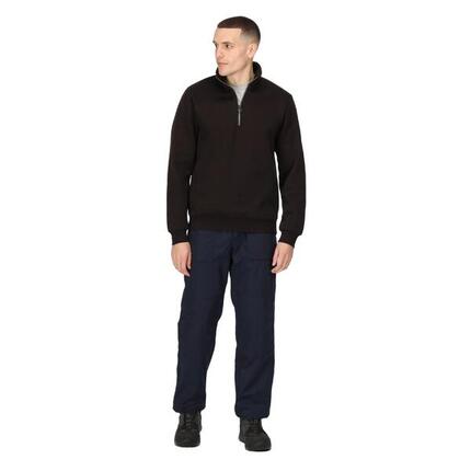 Sweat À Col Montant Zippé Homme (Noir)