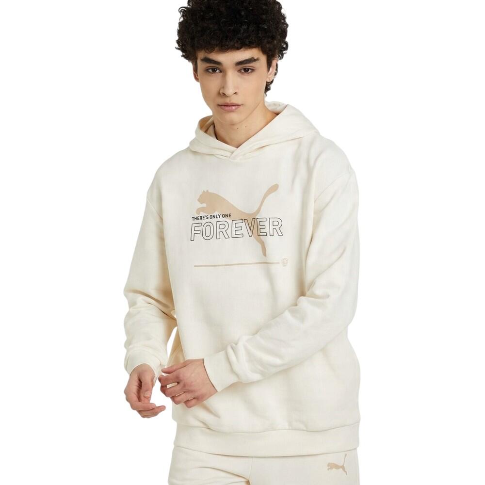 Mens ESS Logo Hoodie (Beige Cream)