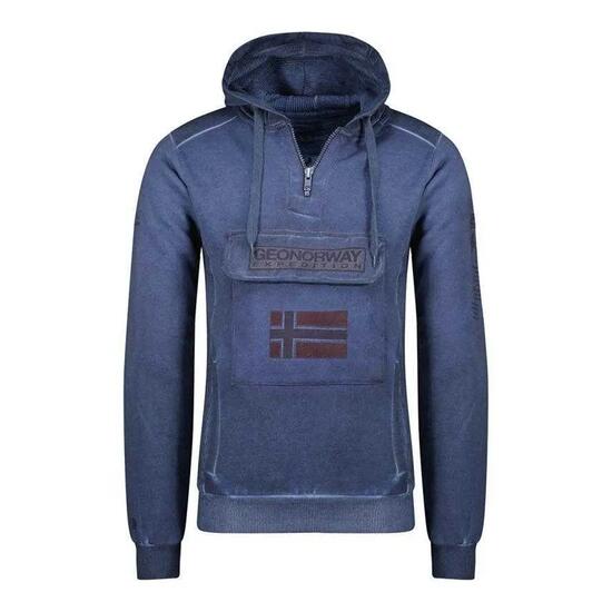 Felpa Con Cappuccio Distintivo Tie Dye Tie Dye Uomo Geographical Norway Gymclass
