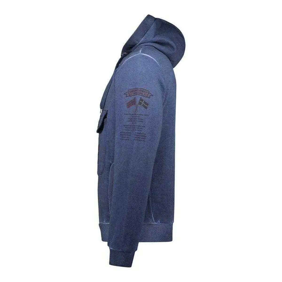 Felpa Con Cappuccio Distintivo Tie Dye Tie Dye Uomo Geographical Norway Gymclass 4/4