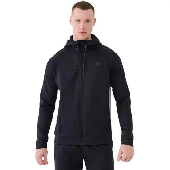 Felpa Con Cappuccio E Zip Intera Uomo 4F FNK M513 Nero