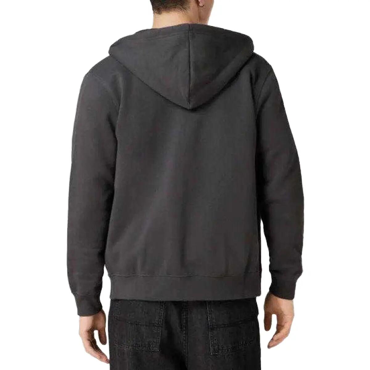 Felpa Con Cappuccio E Zip Intera Logo Uomo Champion Grigio 3/3