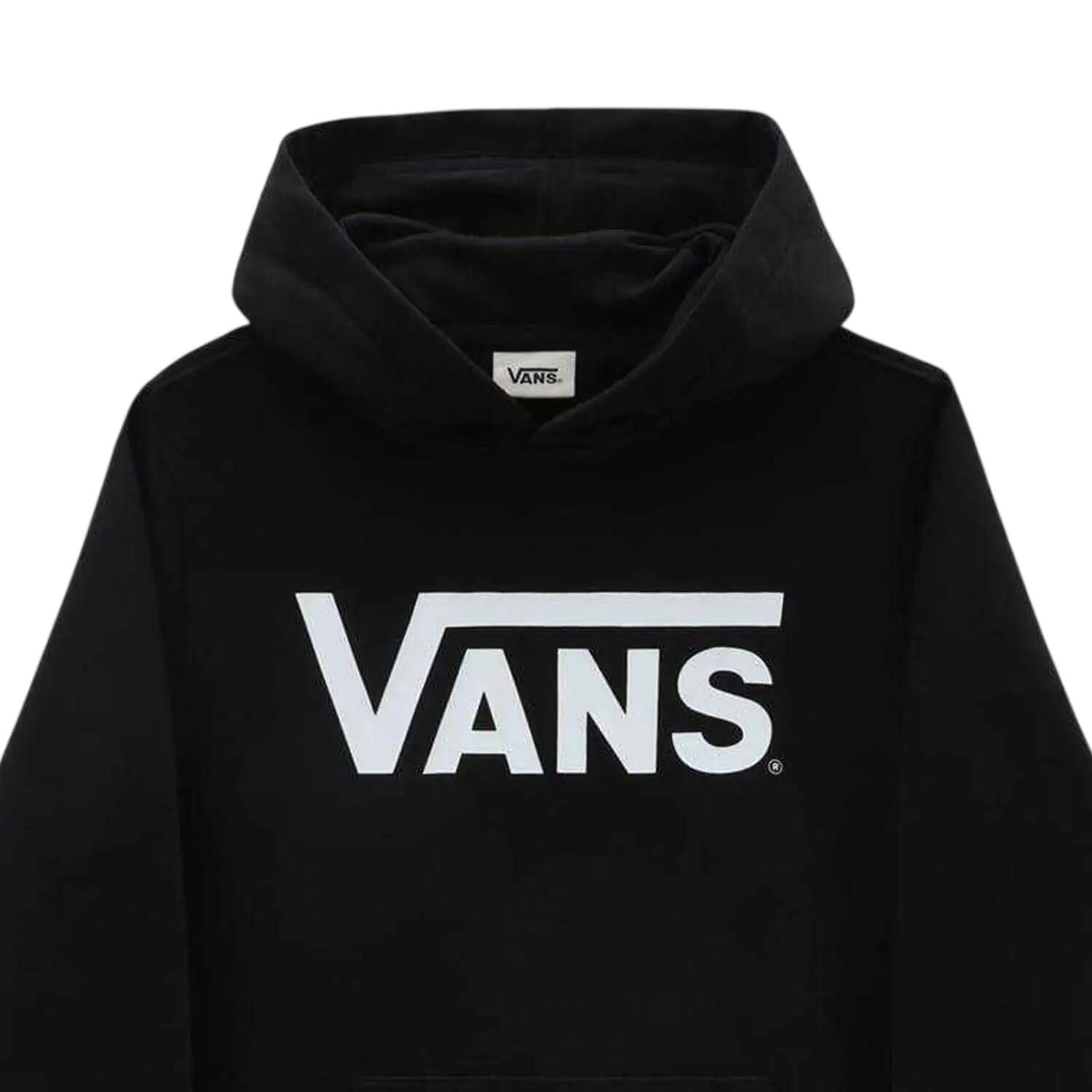 Felpa Con Cappuccio Logo Con Cappuccio Adolescente Vans Classic Nero 3/3
