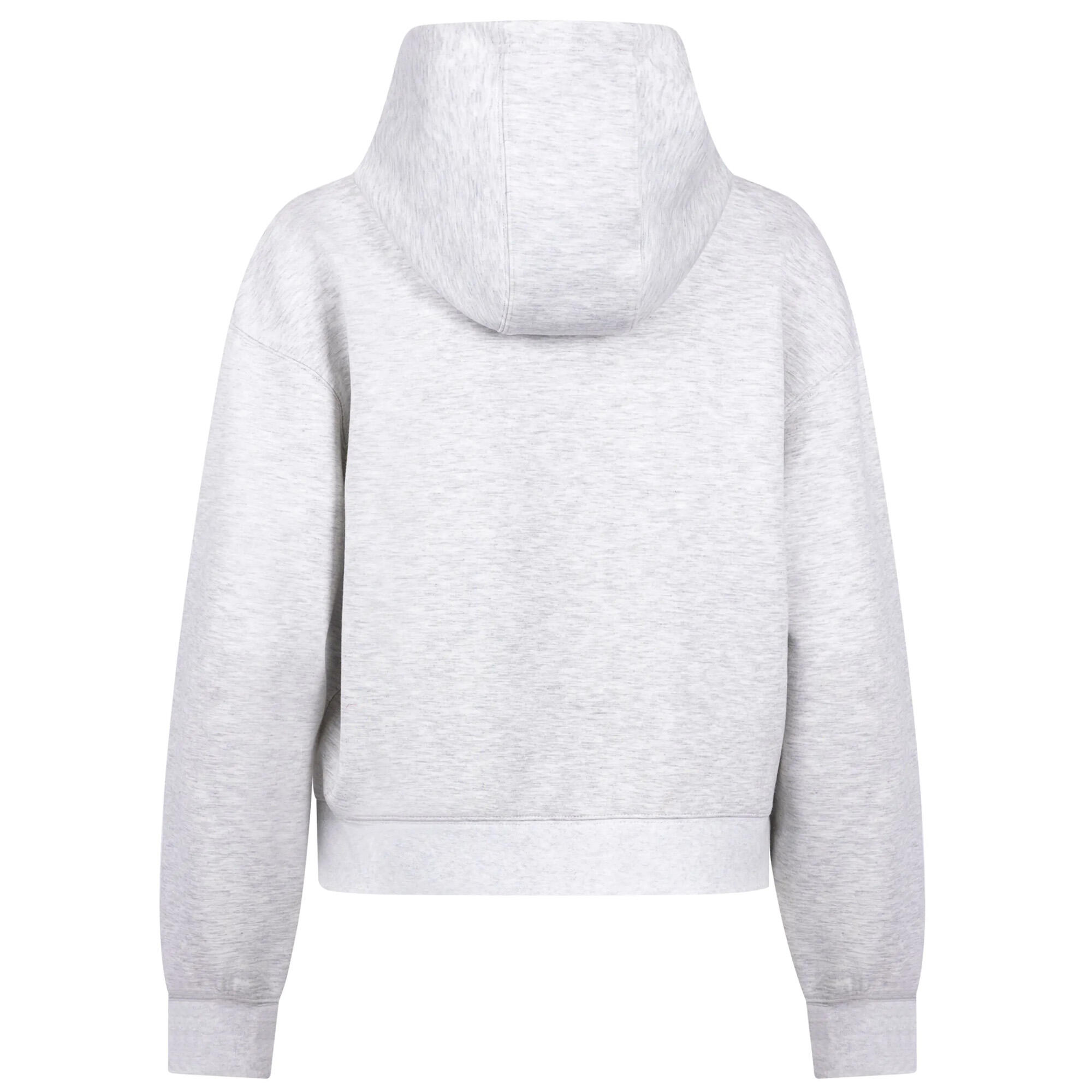 Felpa Con Cappuccio E Zip Intera Donna Trespass Sileas Active Grigio Di Marna 3/6