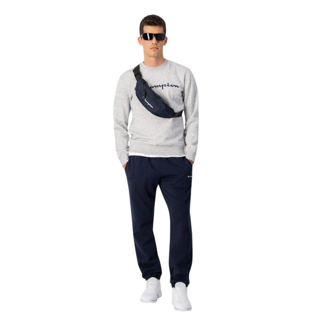 Mens Embroidered Logo Sweatshirt (Silver)
