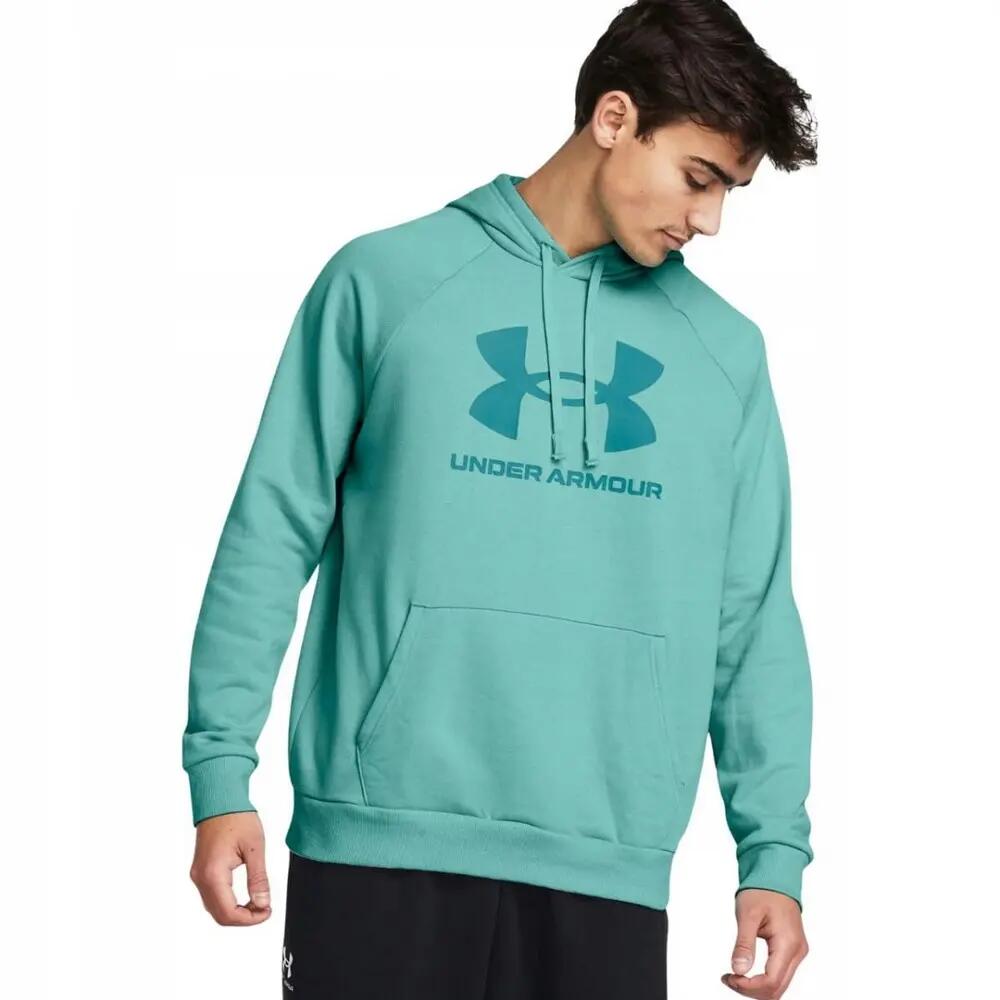 Mens Rival Logo Fleece Hoodie (Blue)