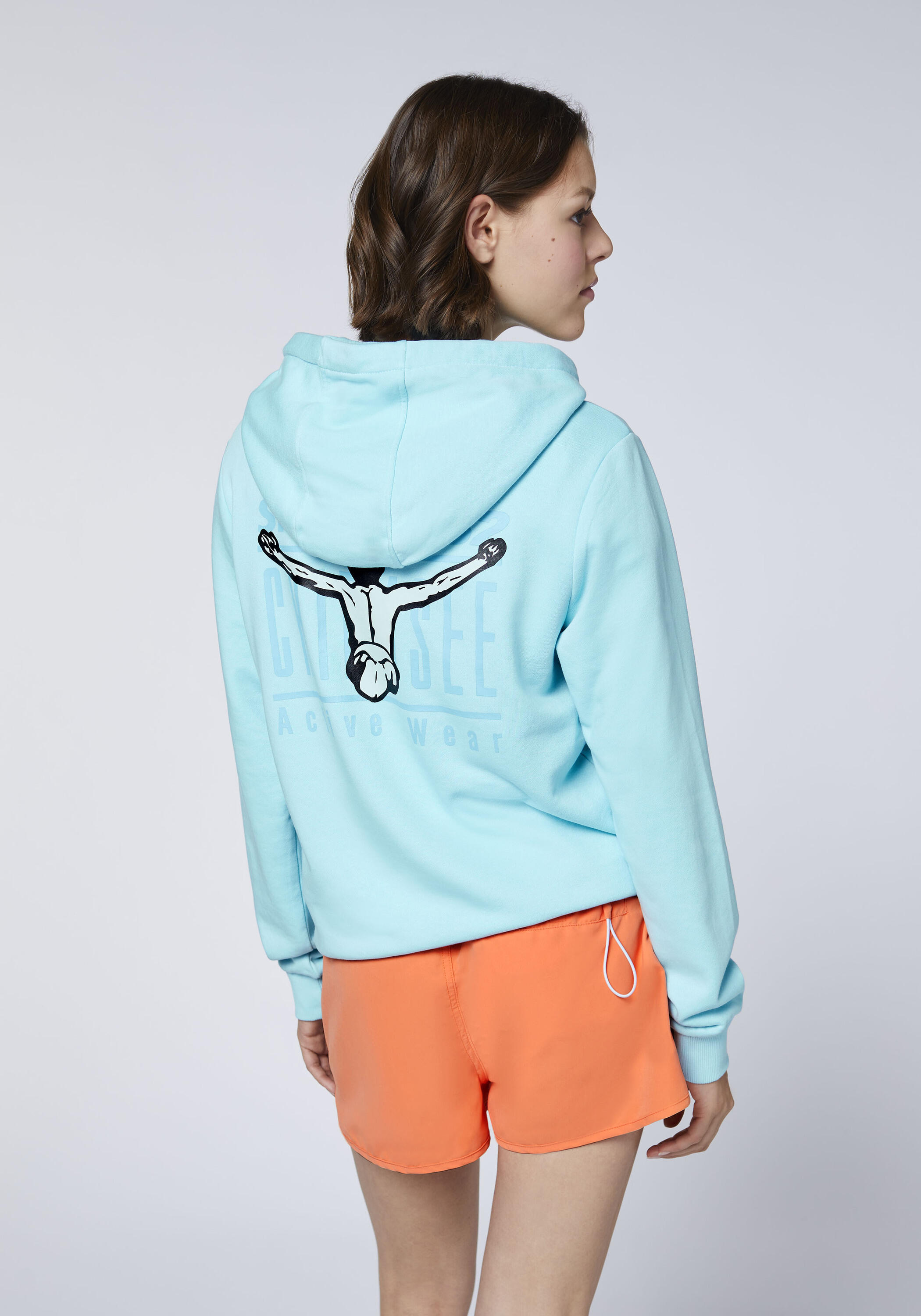 Kapuzensweatshirt mit Logo-Backprint 4/7