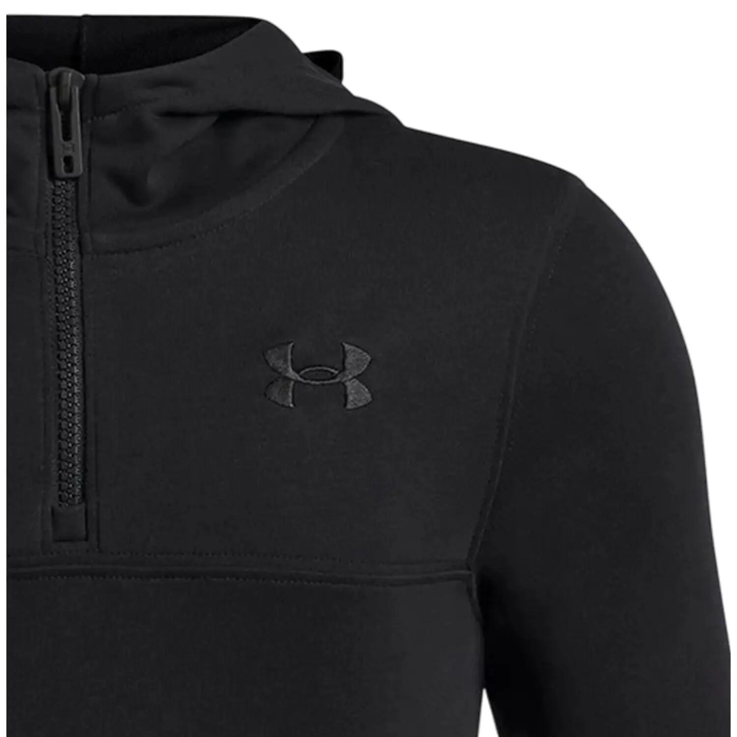 "Rival" Kapuzenpullover für , mit kurzem Reißverschluss, Fleece Kinder Schwarz 4/4