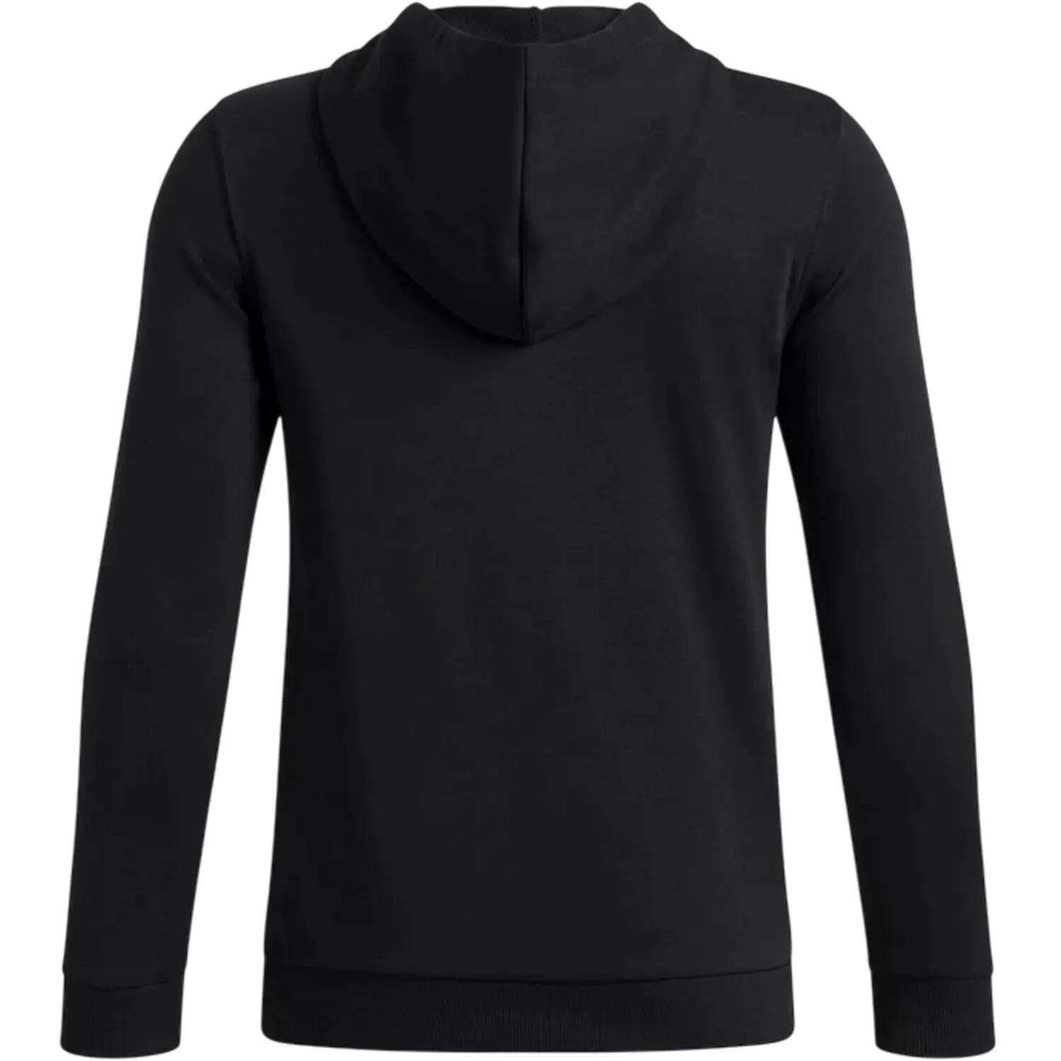 "Rival" Kapuzenpullover für , mit kurzem Reißverschluss, Fleece Kinder Schwarz 2/4