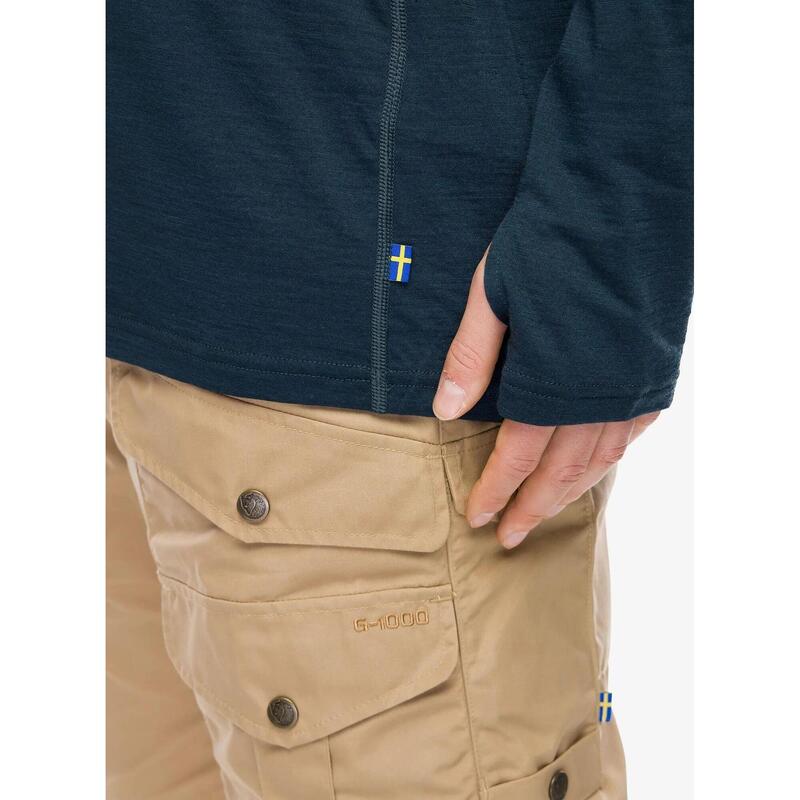 Tricou cu maneci lungi, pentru sport Abisko Wool Hoodie M barbati