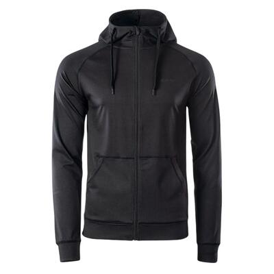 Felpa Con Cappuccio E Zip Intera Uomo Hi-Tec Kosko Nero