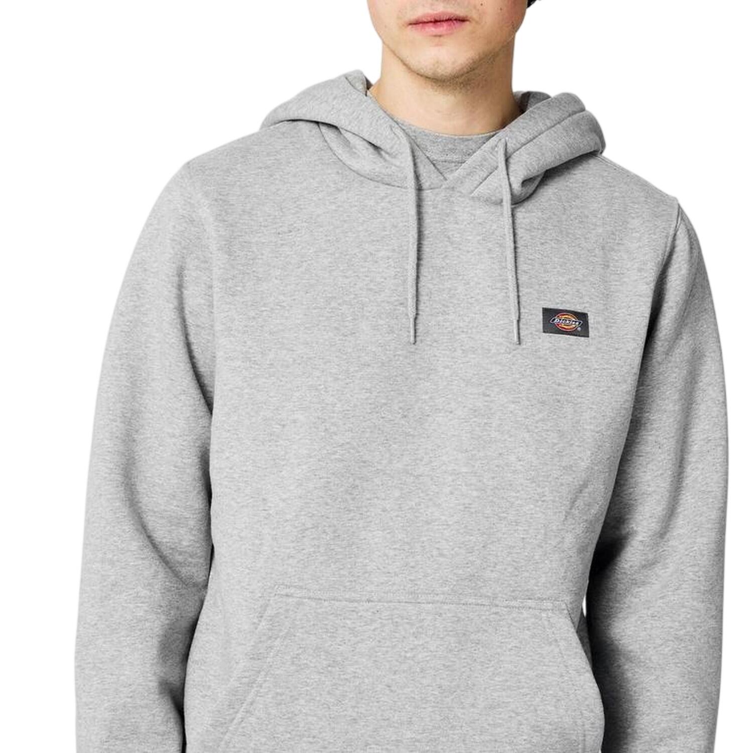 Felpa Con Cappuccio Uomo Dickies Oakport Grigio Melange 4/5
