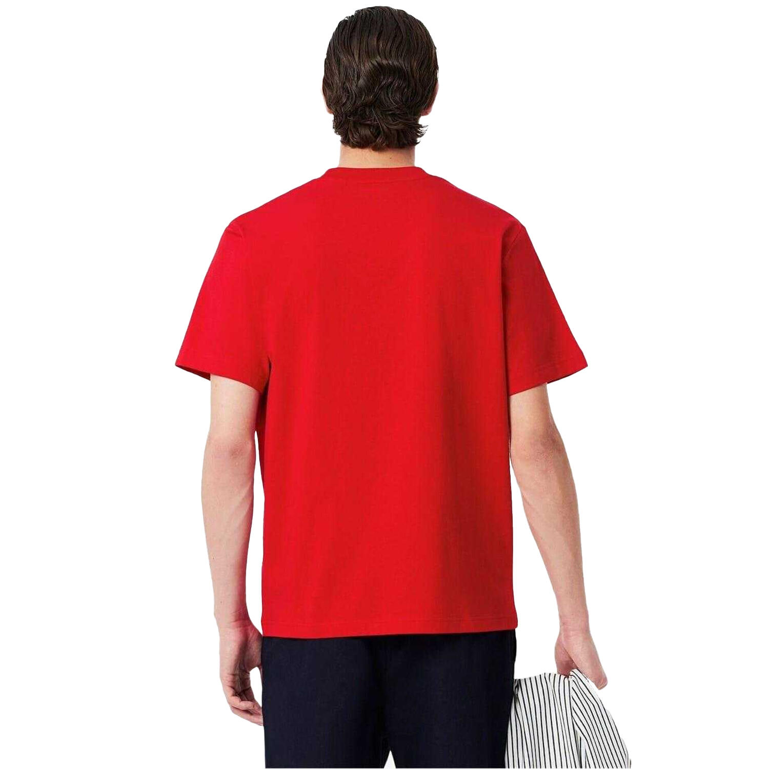 Mens Embroidered Logo TShirt (Red) 3/4