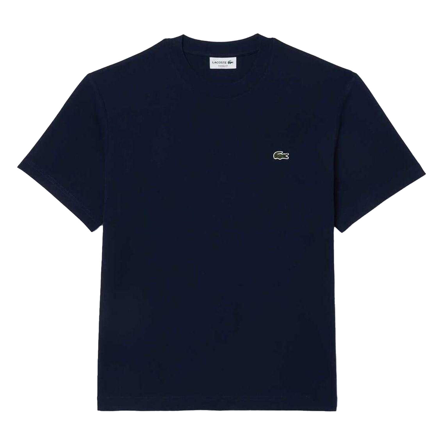Maglietta Logo Ricamato Uomo Lacoste Blu Navy 2/6