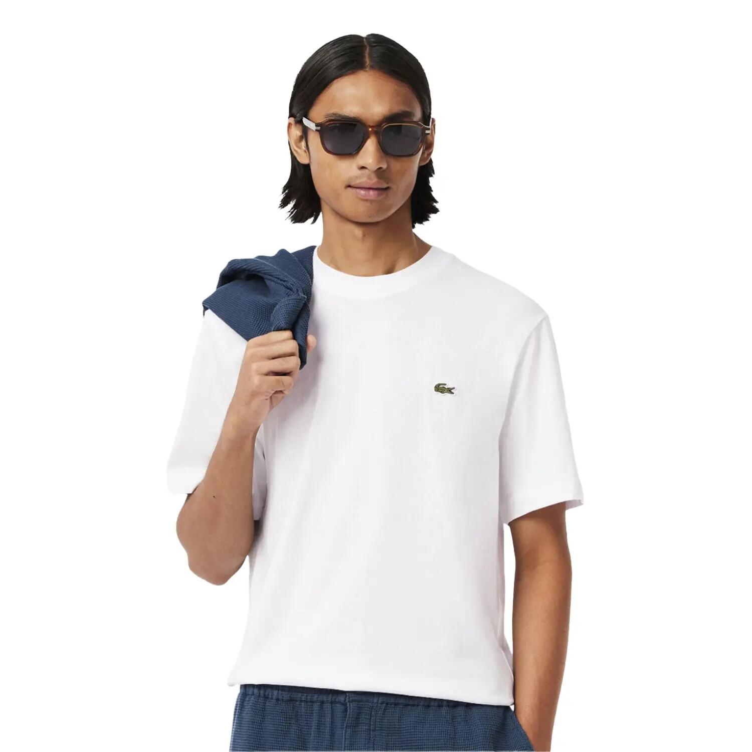 Camiseta Diseño Logotipo Bordado para Hombre Blanco 4/6