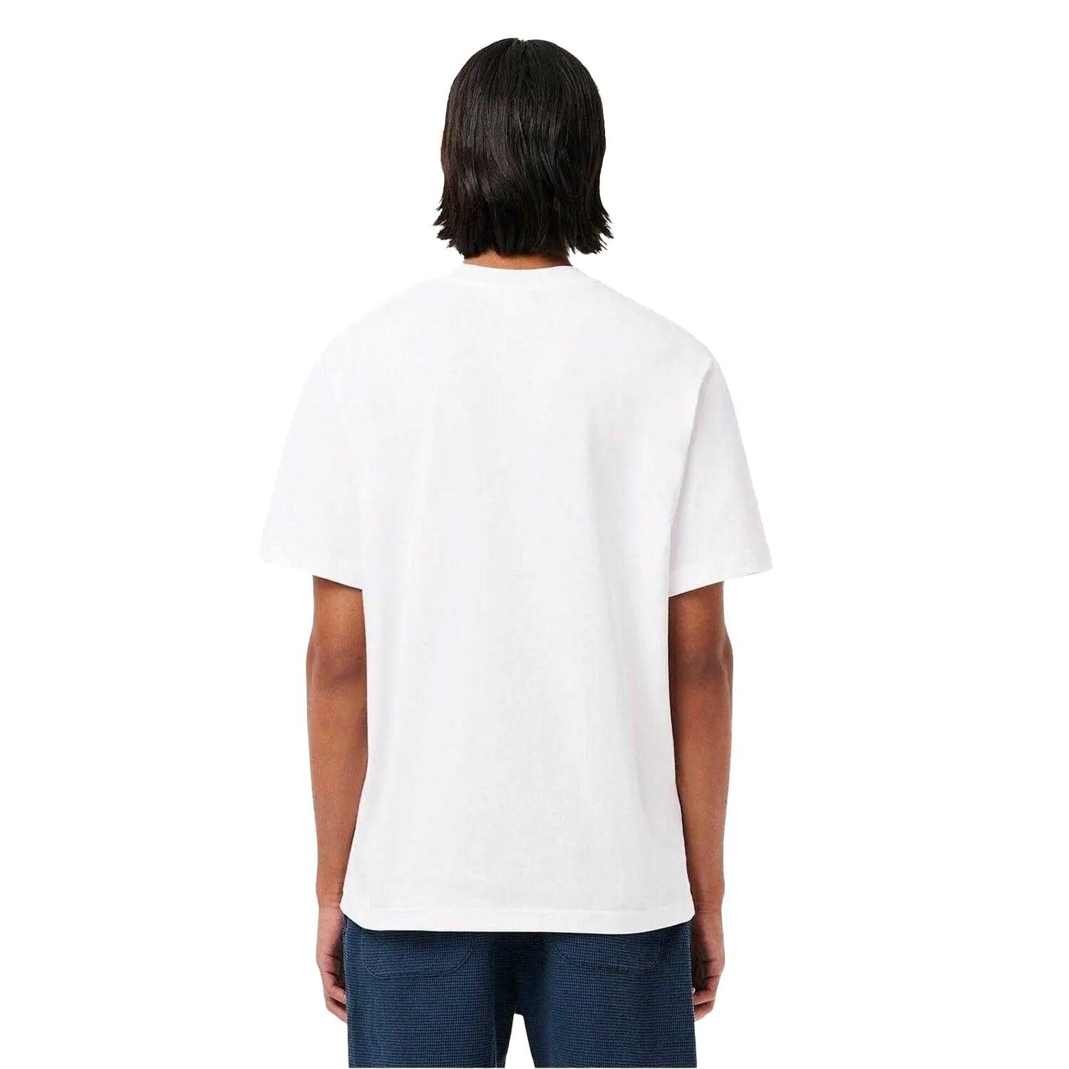 Camiseta Diseño Logotipo Bordado para Hombre Blanco 3/6