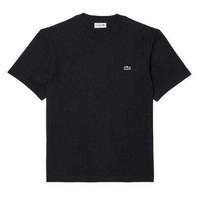 Maglietta Logo Ricamato Uomo Lacoste Nero