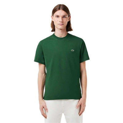 Maglietta Logo Ricamato Uomo Lacoste Nero