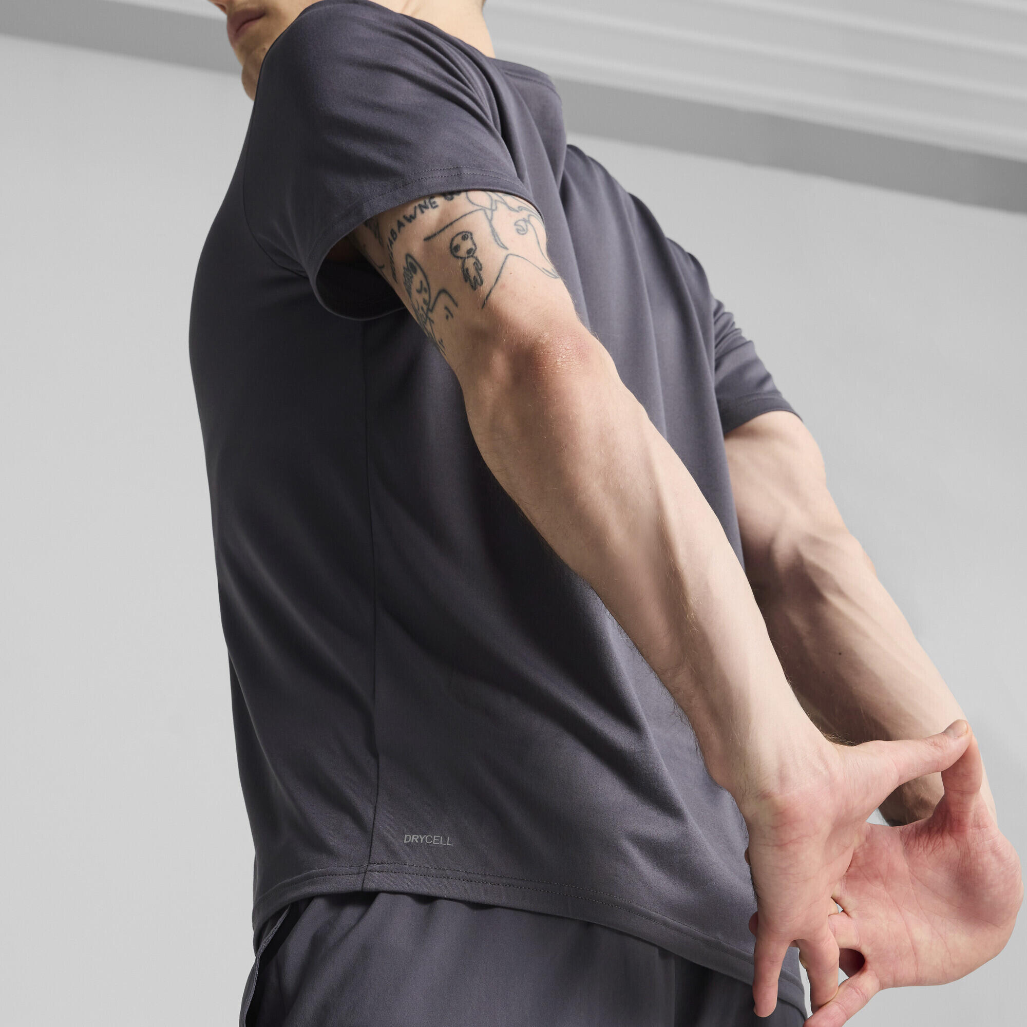 TAD ESSENTIALS effen Cat T-shirt voor heren PUMA 3/7