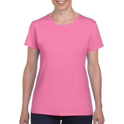 Tshirt À Manches Courtes Coupe Féminine Femme (Rose Clair)