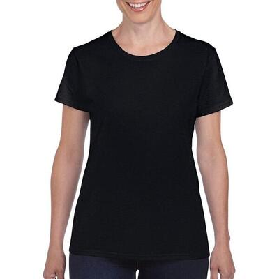 Maglietta 100% Cotone Donna Gildan Bianco