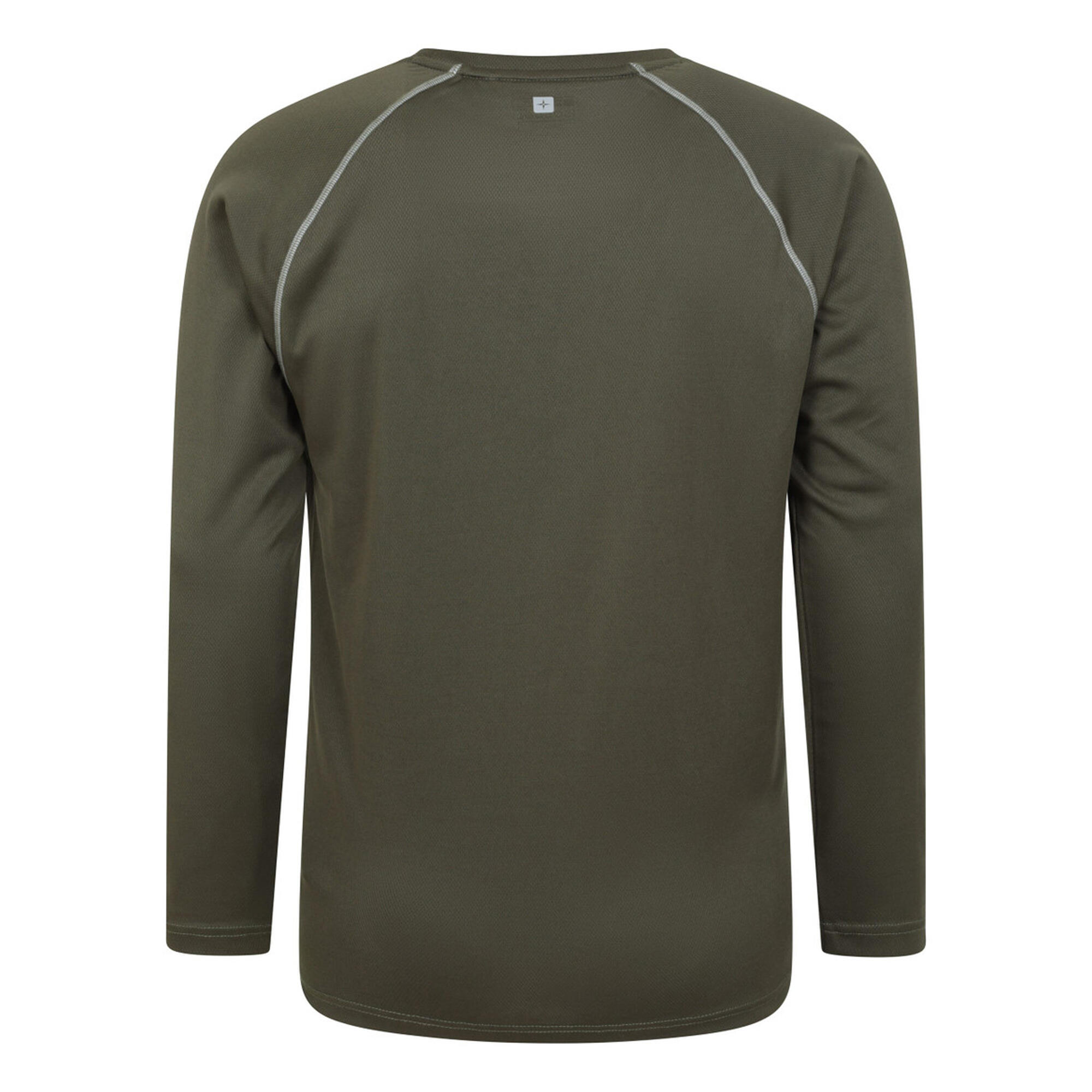 Maglietta Manica Lunga Uomo Mountain Warehouse Endurance Cachi Scuro 2/4