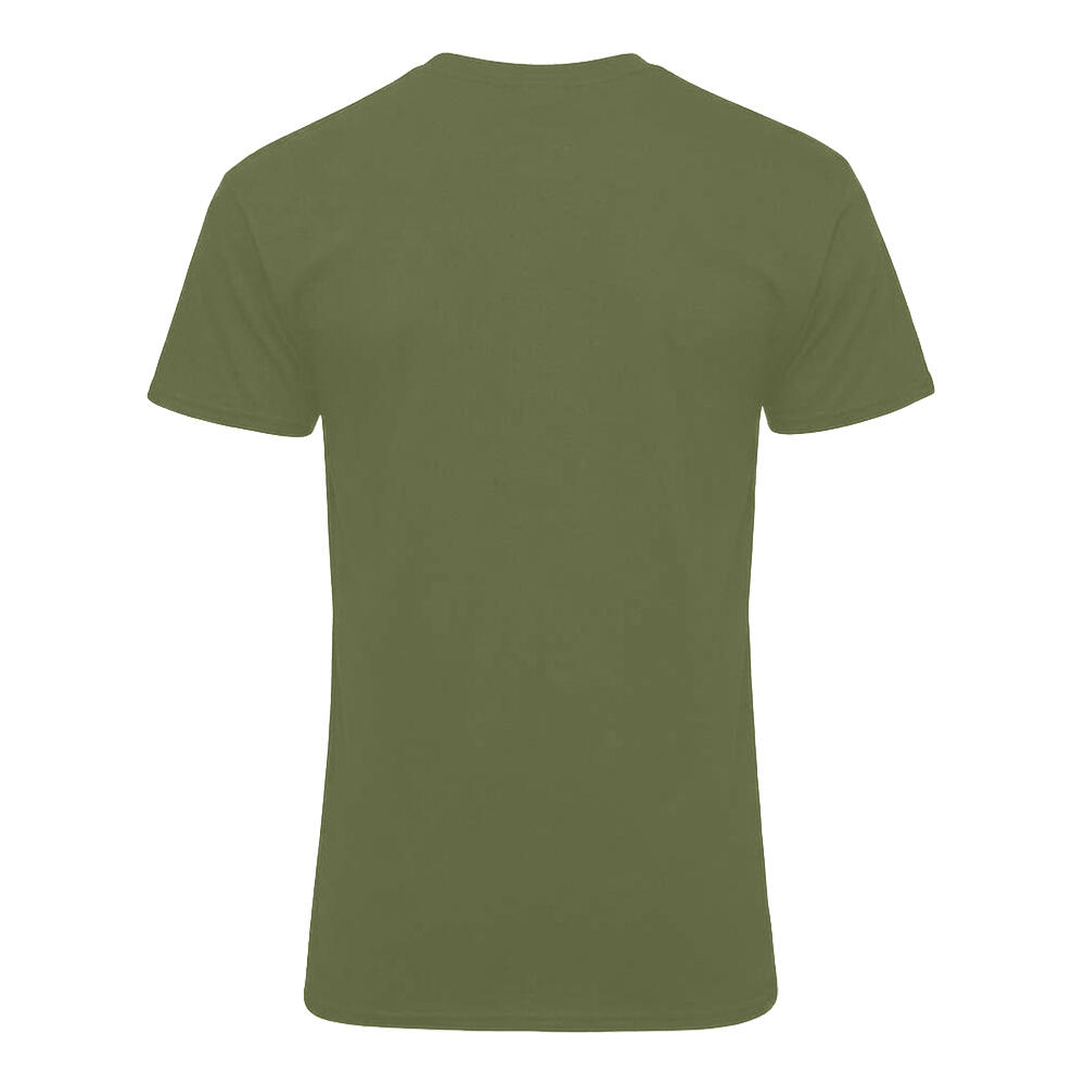Camiseta de Algodón para Adultos Unisex Verde Militar 2/2