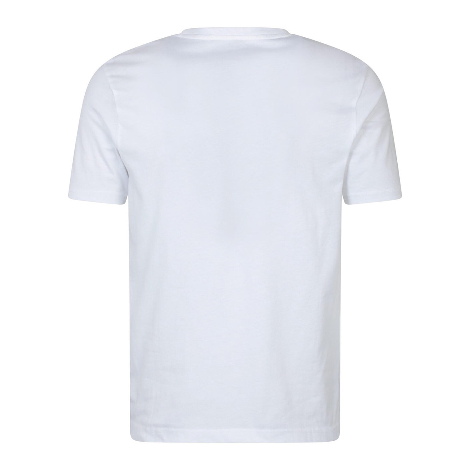 Mens Mountain Stripes TShirt (White) 2/3