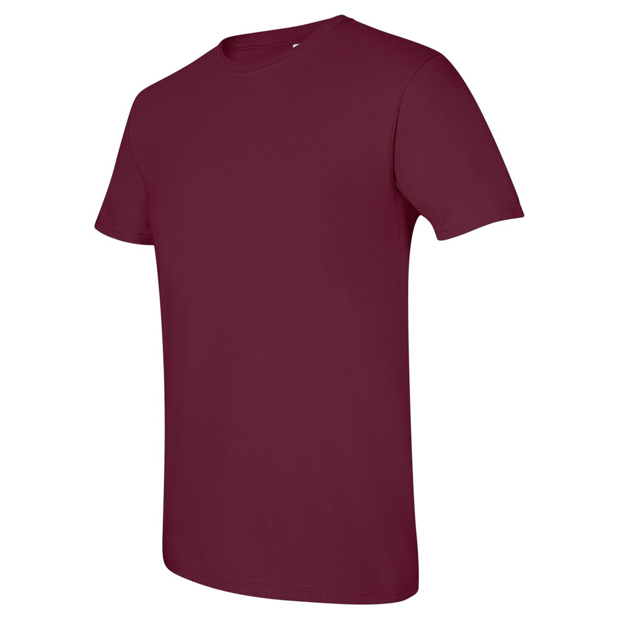 Mens SoftStyle Ringspun TShirt (Maroon) 3/3