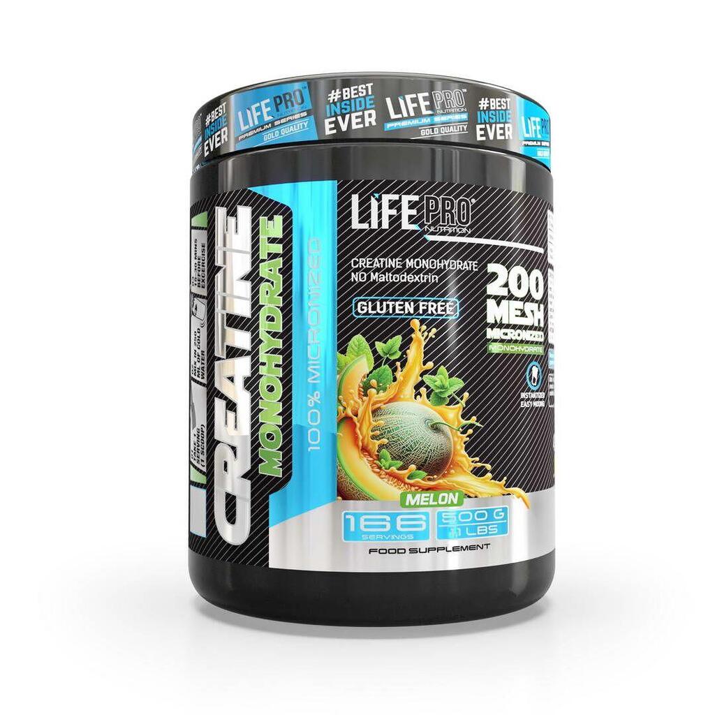 Creatine Monohydrate 200 MeSH - 500g Melon LifePRO