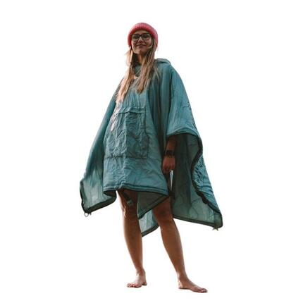 Poncho für HerrenDamen Unisex Damen und Herren Blau