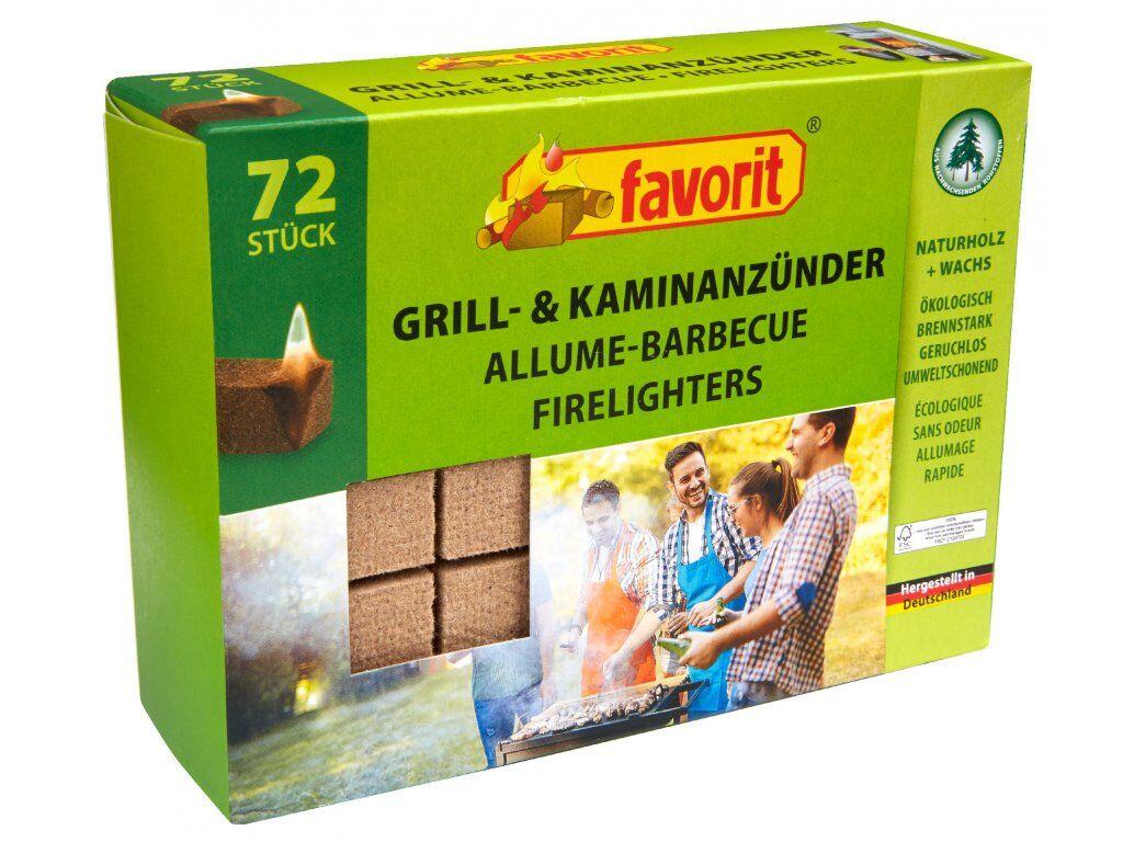 FAVORITE Tuhý podpalovač 72 ks