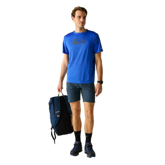 Tshirt Motif/style Rivière FINGAL Homme (Bleu Olympien)